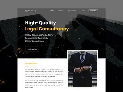 Law Firm Branding Website branding design clean interface color pops dark ui high contrast law firm lawfirm lawyers modern interface professional ui design ux design uxui web design