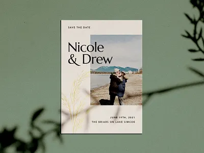 Save the Date A.S.A.P clean lake minimal save the date typography wedding wedding design wedding invite