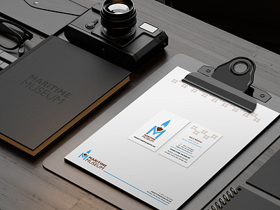 Maritime Museum adobe branding business card corporate identity design illustrator letterhead logo maritime museum stationery vector