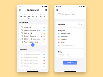 Daily UI 042—To Do List app app design daily daily 042 daily ui daily ui 042 dailyui dailyuichallenge design figma interface to do list ui ui design