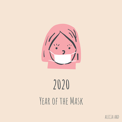 2020 year of the mask covering covid 19 distancing girl mask pink protection quarantine quarantine life social social distance social distancing