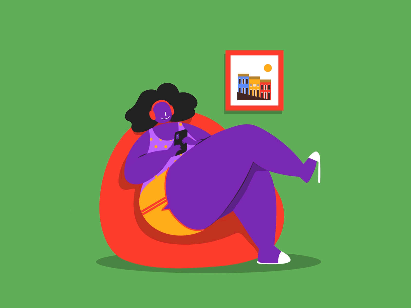 Stay listening aftereffects animation illustration illustrator motion design motiongraphics quarantine ui vector