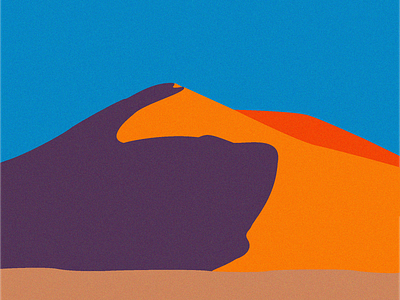 Dune Illustration adobe illustrator desert design dune flat design graphic design illustration illustrator instagram namibia post card poster sahara side project sky vector art vector illustration vectorart