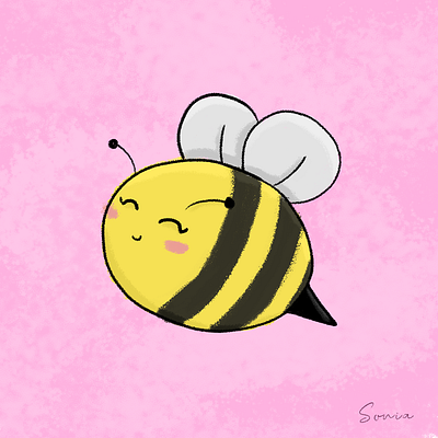 La Abejita Miel art creative drawing illustration photoshop wacom