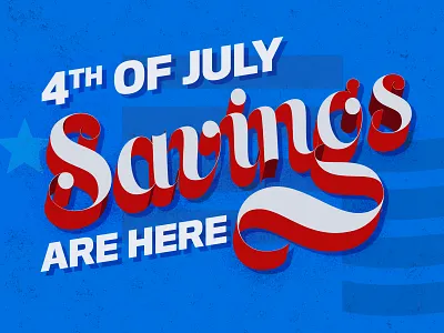 Fourth color design fourth of july graphic art holiday illustration illustrator logo photoshop sale