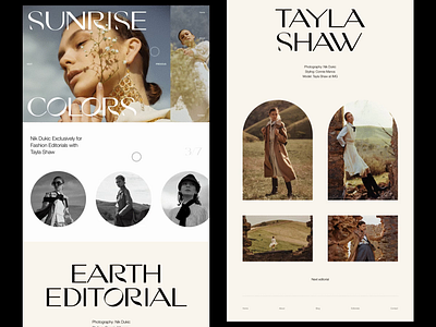 Fashion online magazine editorial editorial art editorial design fashion fashion brand homepage layout minimal modern photography typography web design website whitespace