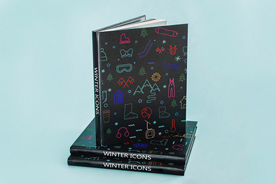 Winter Icon icon illustration minimalism notebook