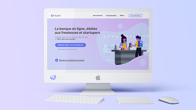Who Said The Bank Must Be Bad ? branding design illustration illustrator logo ui web webdesign website
