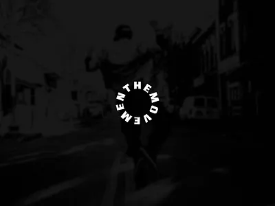The Movement branding clean concept design letter logo logo design minimal motion movement music never symbol typography