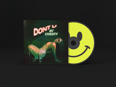 Chasity's "Don't U" Cover Art album album artwork album cover album cover design album design branding color cover art cover design design graphic design music art music design musician neon