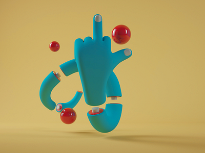 Fuck off 3d 3d art 3d artist 3d modeling