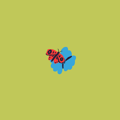 flower friend bug butterfly caterpillar floral flower illustration insect nature plant pollinator procreate spring summer