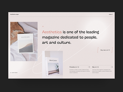 Aesthetic magazine art concept contemporary design ecommerce experimental interface magazine minimal modern pastel project projects promo store typogaphy ui uidesign ux website