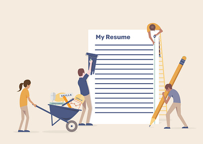 Renovate my resume illustration resume