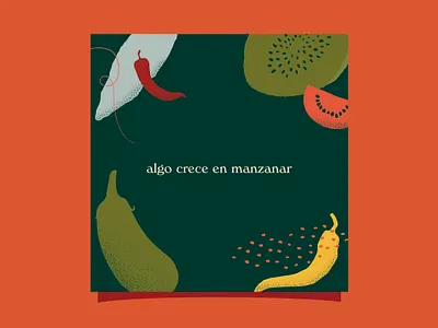 Something is growing delicatessen design grocery shop grocery store homemade illustration invitation vegetables veggies