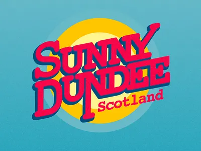 sunny Dundee affinity design affinitydesigner branding graphic design illustration logo scotland