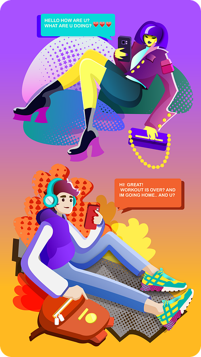 пара design illustration vector