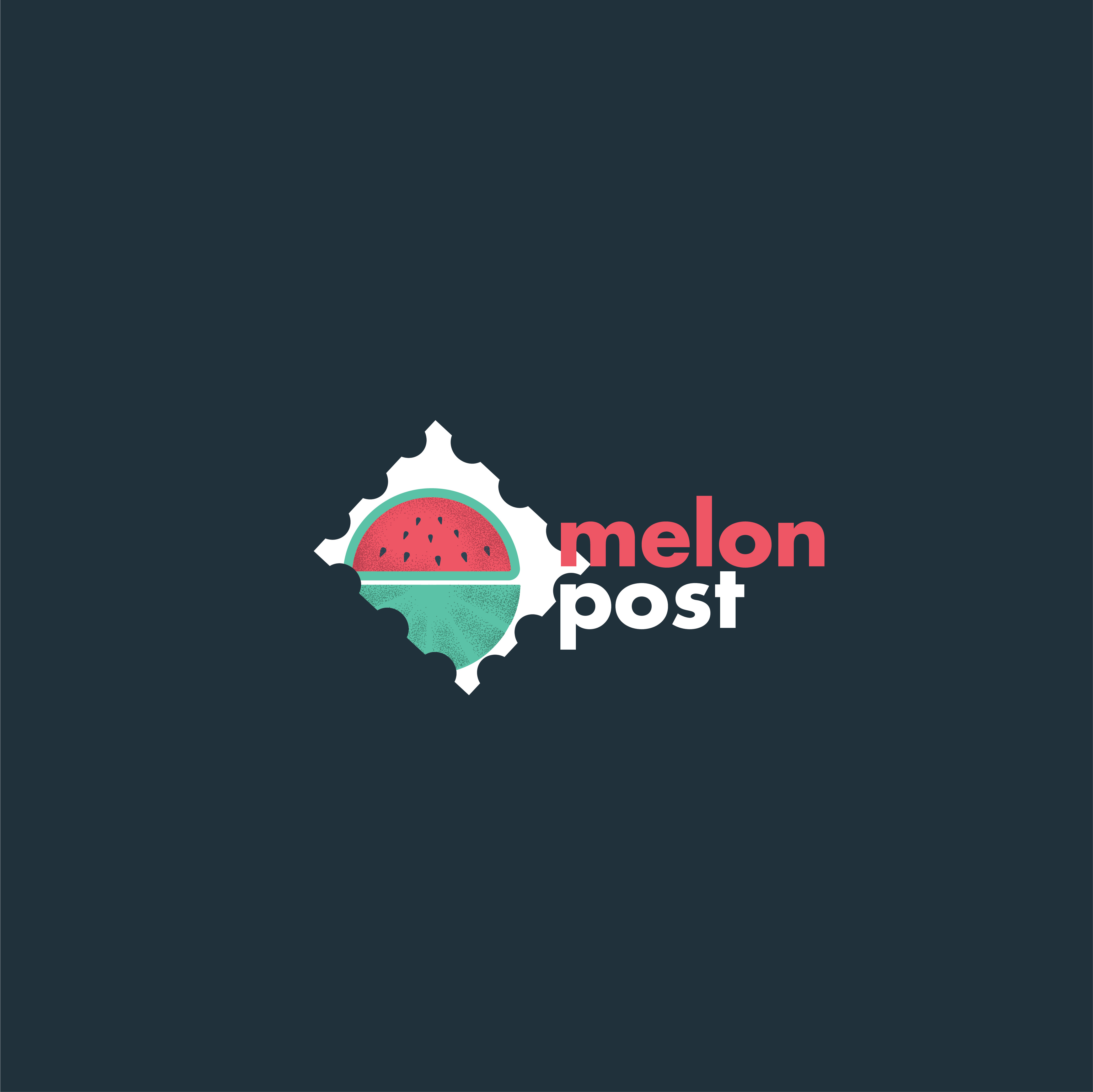 Melon Post - Logo Design branding design illustration logo minimal modern logo
