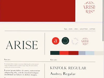 Arise Branding branding design icon illustration logo minimal typography ux vector