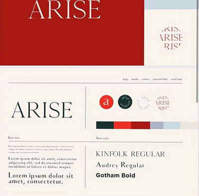 Arise Branding branding design icon illustration logo minimal typography ux vector