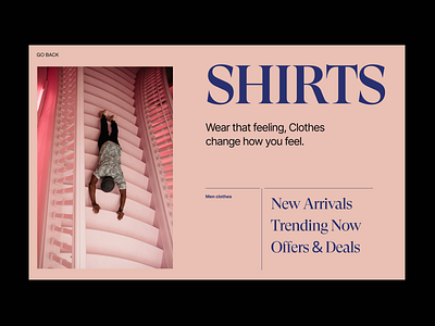 Wear that feeling - shop branding design fashion header minimal shop typography ui ux web