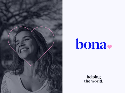 Bona❤️ - Brand Identity for Support Centre brand book brand design brand identity branding clean color palette colors fonts heart logo design minimal support support center ui