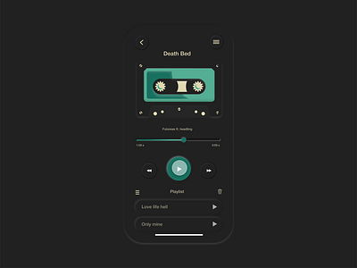 Music Interface Design animation app clean design dribbble dribbble best shot dribbbleweeklywarmup flat interaction design interface design minimal neomorphism skeumorphism typography ui uiux user interface