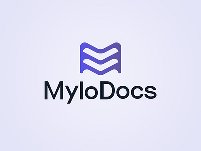 MyloDocs Logo Design brand branding clean logo logotype saas web