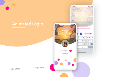 Animated Login UI app app design design login design login page login screen mobile app design mobile ui ui ux ui design uidesign uiux ux ux design