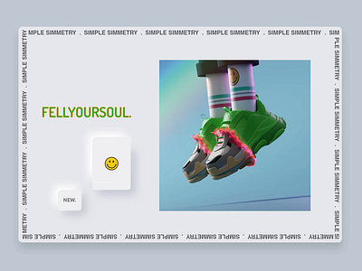 🔥 .FEELYOURSOUL. 🔥 animation app balanciaga blender3d c4d character design houdini illustration interaction interface iridiscent minimalism motion neumorphism octane shoes ui ux web