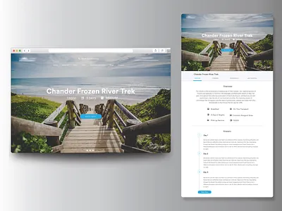 Travel Website - Product Page branding design illustration illustrator india ui ux vector web website