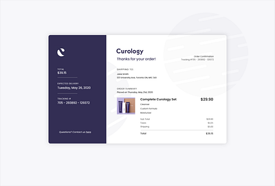 Daily UI 017 - Email Receipt dailyui dailyui017 dailyuichallenge design emailreceipt minimalist receipt ui ux