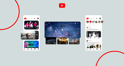 YouTube App Redesign adobe xd app concept design illustration logo redesign ui ux xd youtube youtube channel