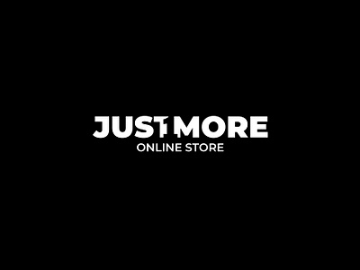 Just 1 More blackandwhite branding design inspiration logo minimalism negativespace