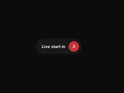 Countdown Timer - Rethinking #DailyUI - 014 animated animation black countdown countdown timer dailyui live principle rec red streaming timer ui