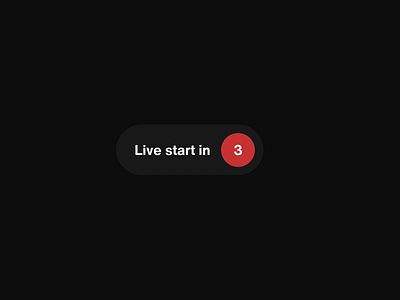 Countdown Timer - Rethinking #DailyUI - 014 animated animation black countdown countdown timer dailyui live principle rec red streaming timer ui