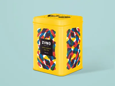 Lemon Sherbert Iced Tea Packaging abstract branding cmyk fruit hand drawn illustration packaging pattern tea