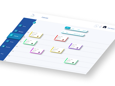 School Schedule Dashboard calendar classes dashboard dashboard app design interface learning light minimal redesign school shedule ui ux