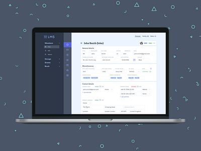 LMS Individual user management app backend dashboard design product product design tailwindcss tailwindui ui ui design uiux user user management ux ux design