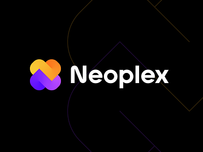 Neoplex - Logo Exploration 2 ( for sale ) 3d branding colors connection exploration flow flower gradients identity logo mark minimalist simple symbol tech