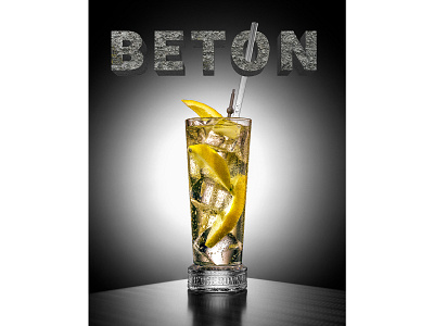 3D Typo Design for coctail BETON 3d 3d type graphic design type typography typography art