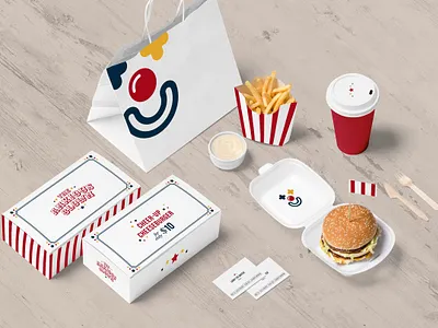 ASOUE: The Anxious Clown Happy Meal book branding food packaging restaurant