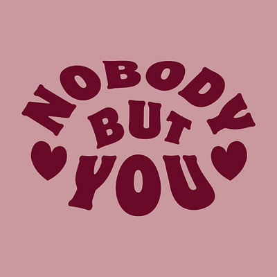 Nobody but you apparel mockup branding lettering logo