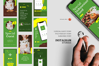 Podcast instagram stories & posts branding clean design ebook ebook design ecommerce illustration mobile pod talk podcast podcast art podcast logo spotify ui ux vegan vegan food veganism vegetarian