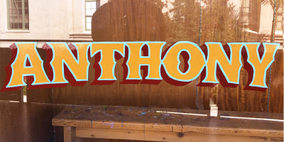 Anthony Hernandez hand painted sign painting signage