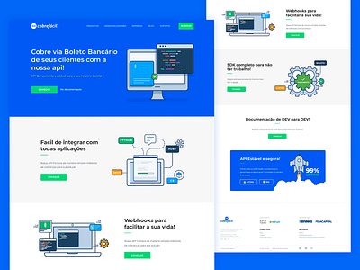 CobreFácil - API de Pagamento design site ui uidesign uidesigner uiux uiuxdesign ux uxdesigner website