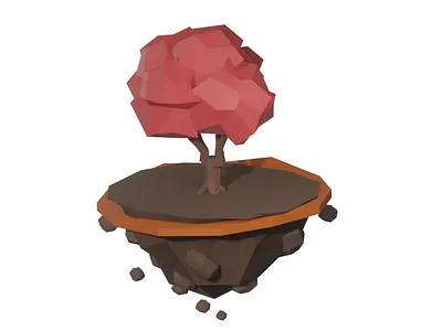 Low Poly Tree 3d blender blender3d blender3dart illustration island isometric low poly lowpoly lowpoly3d lowpolyart lowpolygon tree