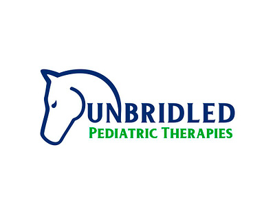 UNBRIDLED PEDIATRIC THERAPIES branding clean design flat icon identity illustration logo logo design vector