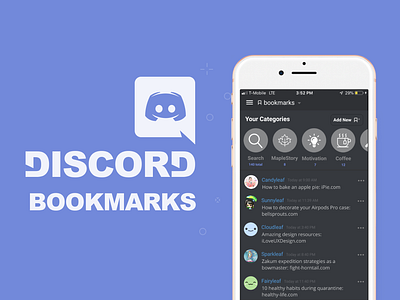 Discord Bookmark Design Case Study application bookmark case study games mobile product design ux ux design uxdesign uxui