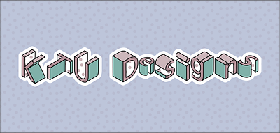 Isometric Type adobe illustrator design typography vector